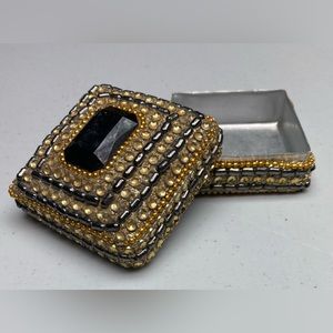 Beaded Jewelry Box, 4 X 4", ACC